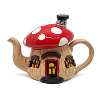 MUSHROOM HOUSE TEAPOT