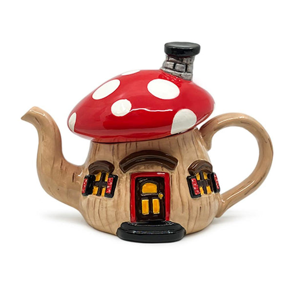 MUSHROOM HOUSE TEAPOT