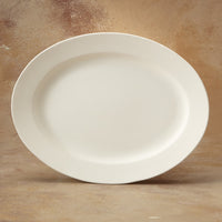 LARGE OVAL RIM PLATTER 18in