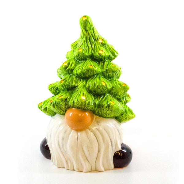 CHRISTMAS TREE GNOME LANTERN TEA LIGHT