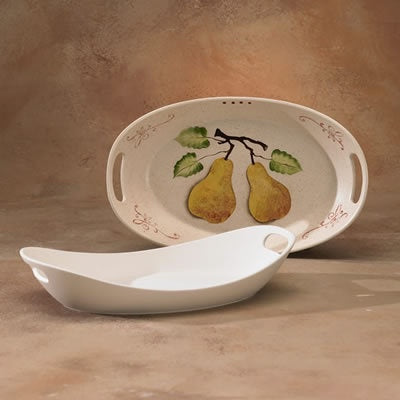 3059 - 15 IN. PLATTER WITH HANDLES